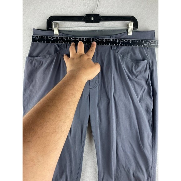 Eddie Bauer Hiking Pants Mens 36 Gray Moisture Wick Breathable Nylon Outdoor - Picture 3 of 16